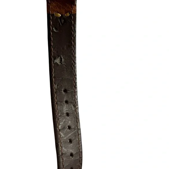 Vintage Lorus Quartz Disney Mickey Mouse Musical Watch Brown Leather Band